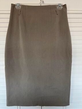 Express Classic Taupe Pencil Skirt